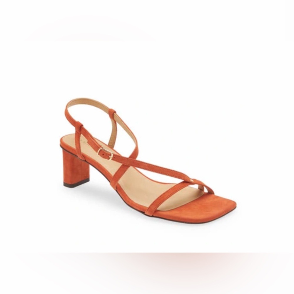 FRAME New‎ Women’s Le Braxton Strappy Sandal In Orange Sandals Size 9